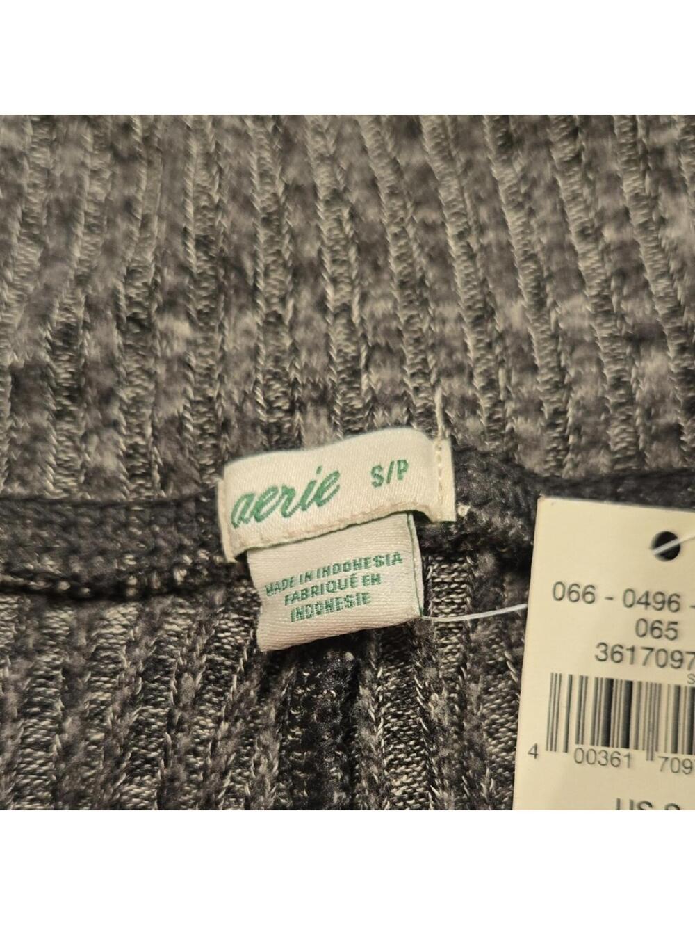 New Aerie Spade Dye Gray Eagle Knit Pants with Soft Stretch Size Small - Picture 2 of 6